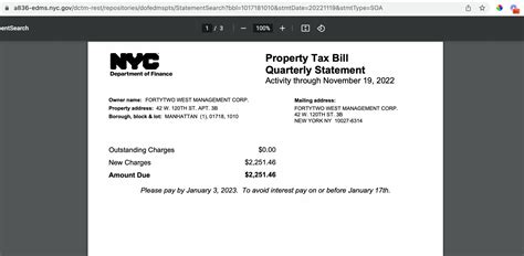 New York Property Tax Payment