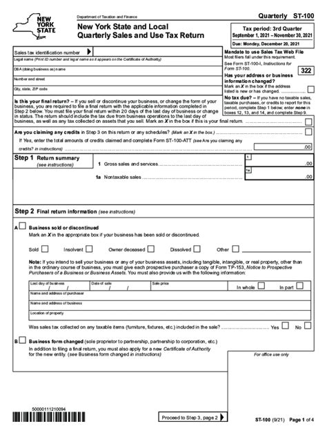 New York Sales Tax Fill Out Sign Online Dochub