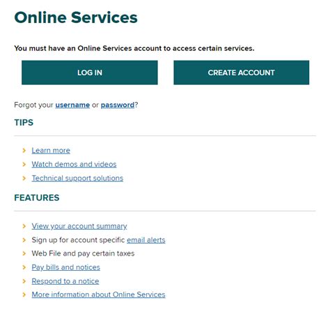 New York Sales Tax Login