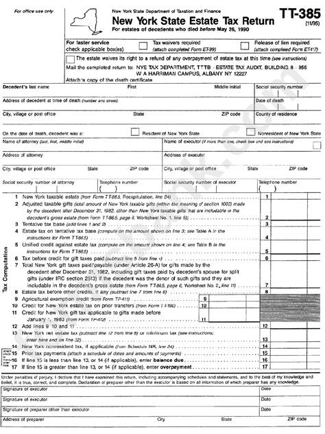 New York State Income Tax Forms