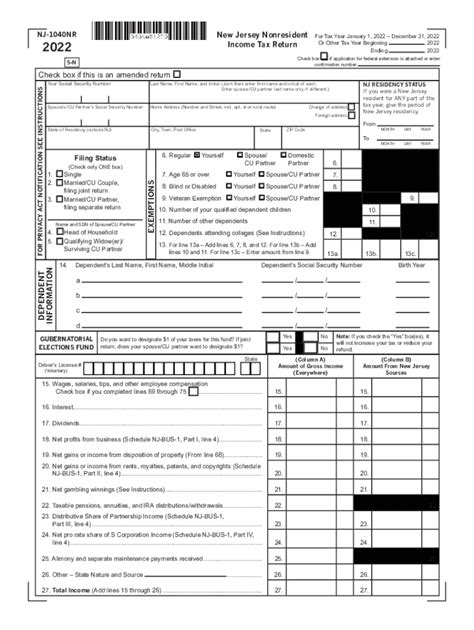 Nj 1040 Form 2022 Fill Out Sign Online Dochub