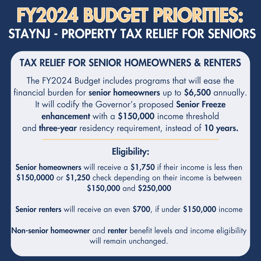 Nj Property Tax Relief For Seniors