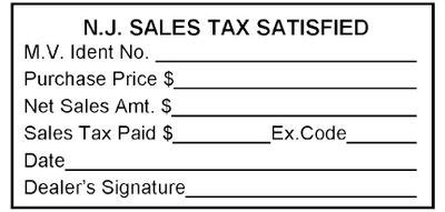 Nj Sales Tax Satisfied Stamp Nj Sales Tax Satisfied Stamp