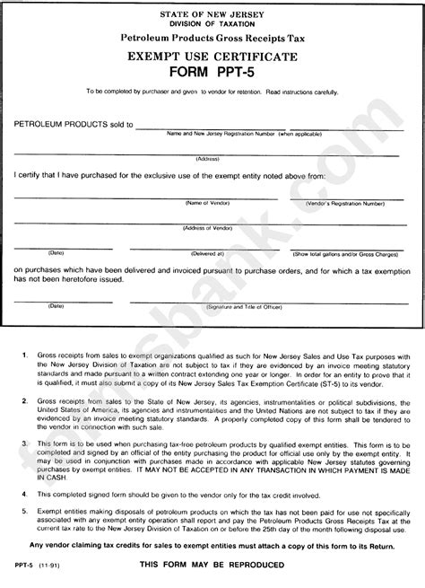 How to Complete and Submit the NJ Tax Exempt Form