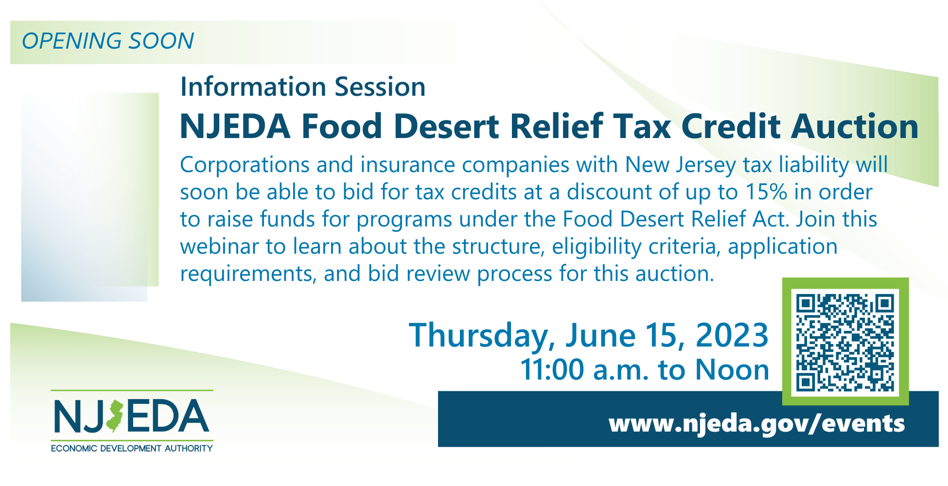 Njeda Food Desert Relief Tax Credit Auction Info Session Njeda