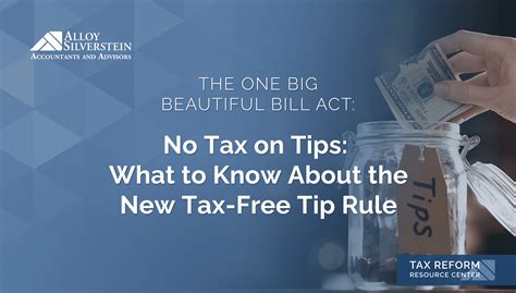 No Tax On Tips What You Need To Know About The New Tax Free Tip Rule Alloy Silverstein