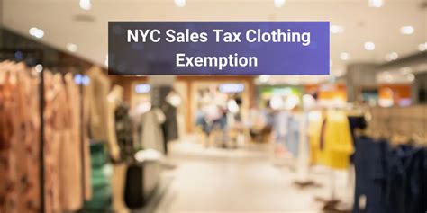 Nyc Clothing Tax