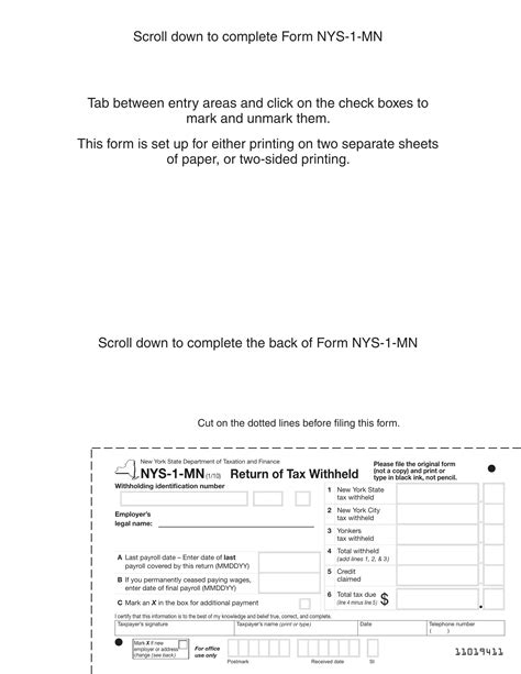 Nys 1 Form Fill Out Printable Pdf Forms Online Nys 1 Form Fill Out Printable Pdf Forms Online