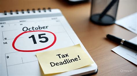 October 15 Tax Deadline