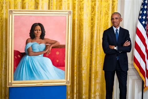 Official Obama Portraits Are Finally Unveiled At The White House The New York Times