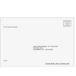 Oh State Tax Envelope For Refunds 6 X 9 E215a