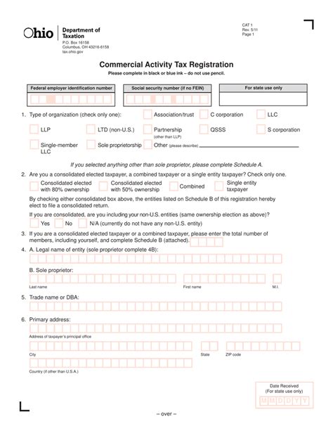Ohio S Commercial Activity Tax A Reappraisal