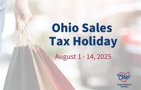 Ohio S Sales Tax Holiday For 2025 Is Happening Aug 1 14