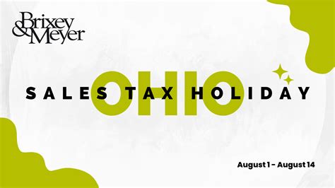 Ohio Sales Tax Holiday Here S What You Need To Know
