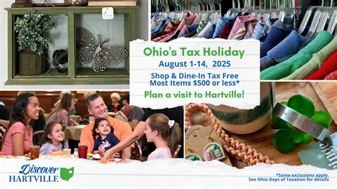 Ohio Tax Free Days Local Attraction Event By Discover Hartville Ohio Tax Free Days Local Attraction Event By Discover Hartville