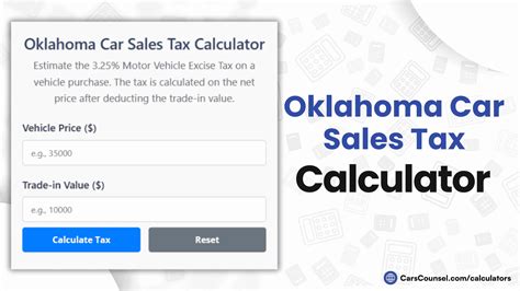 Oklahoma Sales Tax Calculator