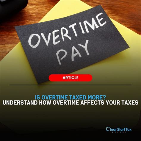 Overtime Tax Rate How Overtime Hours Affect Your Taxes