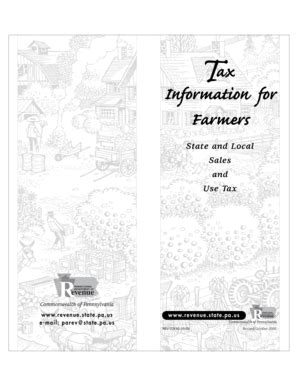 Pa Farm Tax Exemption Form Complete With Ease Airslate Signnow