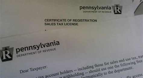 Pa Sales Tax License