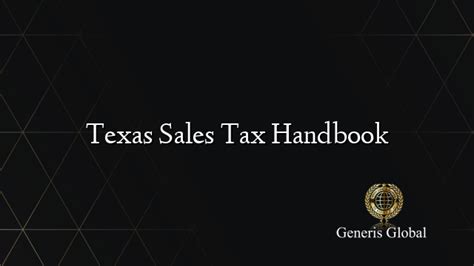 Page 9 Texas Sales Tax Handbook