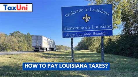 Pay Louisiana State Taxes