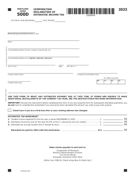 Pay Maryland Estimated Taxes Online Fill Out Sign Online Dochub