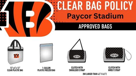 Paycor Stadium Bag Policy Permitted Amp Prohibited Items At Bengals Game Seatgraph