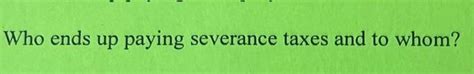 Paying Taxes On Severance Package