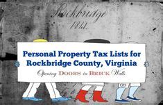 Personal Property Tax Lists For Rockbridge County Virginia Opening Doors In Brick Walls