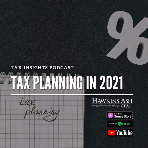 Podcast Business Tax Planning In 2021 Hawkins Ash Cpas