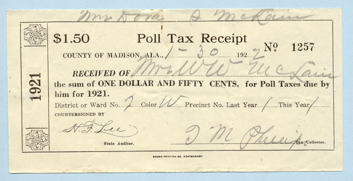 Poll Tax Amendment