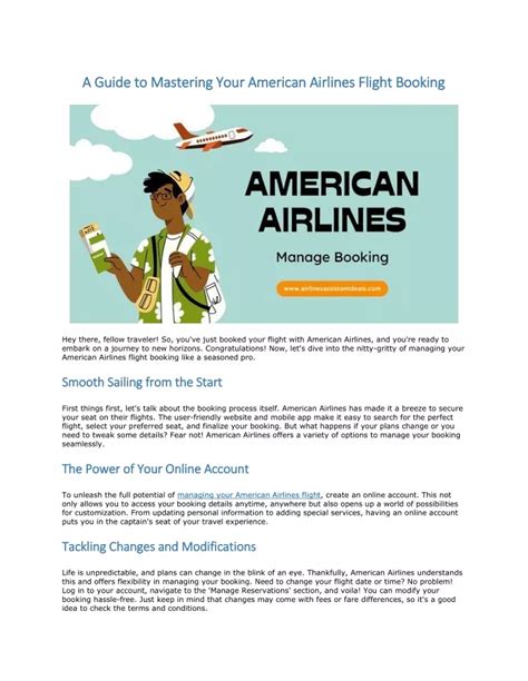Ppt A Guide To Mastering Your American Airlines Flight Booking Powerpoint Presentation Id Ppt A Guide To Mastering Your American Airlines Flight Booking Powerpoint Presentation Id