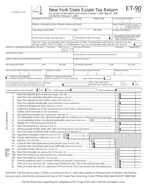 Printable New York Income Tax Forms For Tax Year 2024