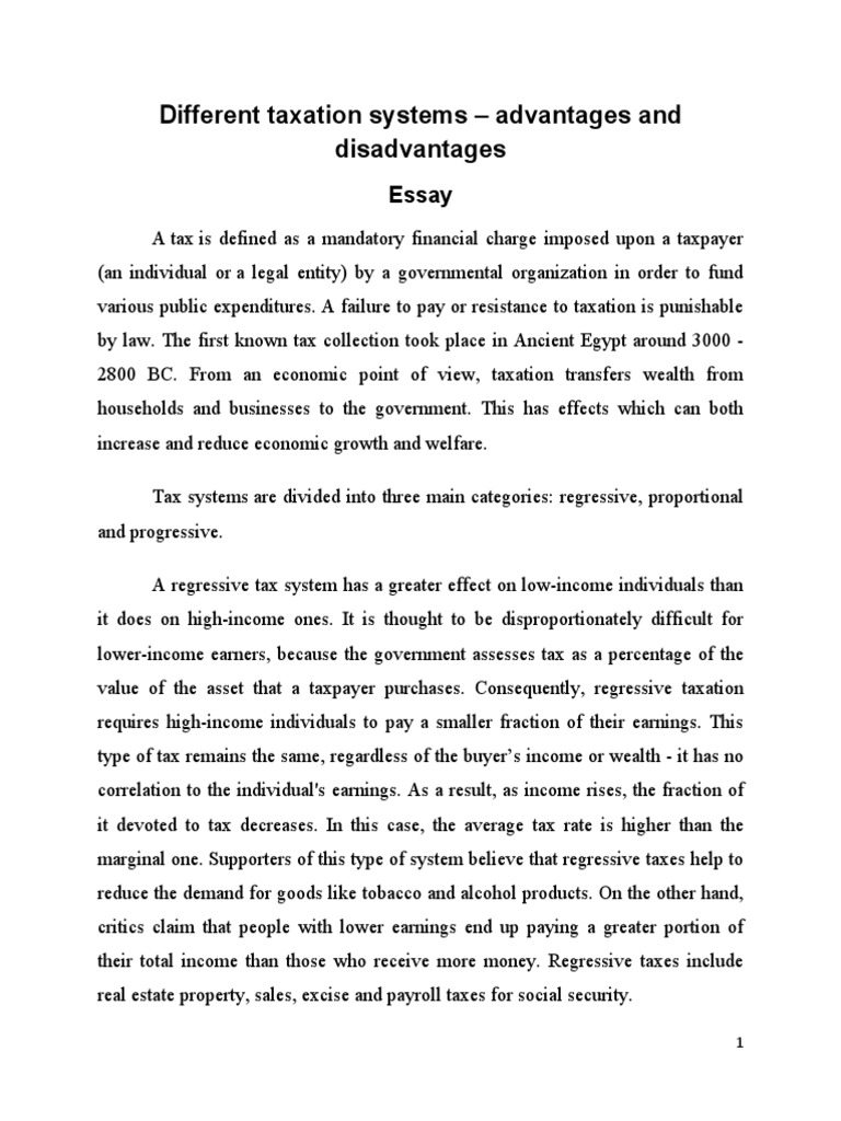 Progressive Tax What It Is Advantages And Disadvantages Progressive Tax What It Is Advantages And Disadvantages