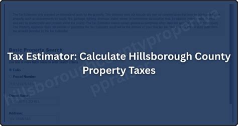 Property Tax Estimator Florida