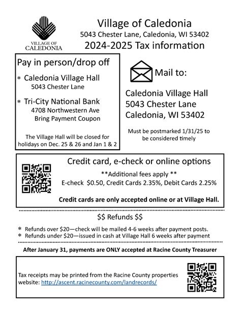 Property Taxes Village Of Caledonia Property Taxes Village Of Caledonia