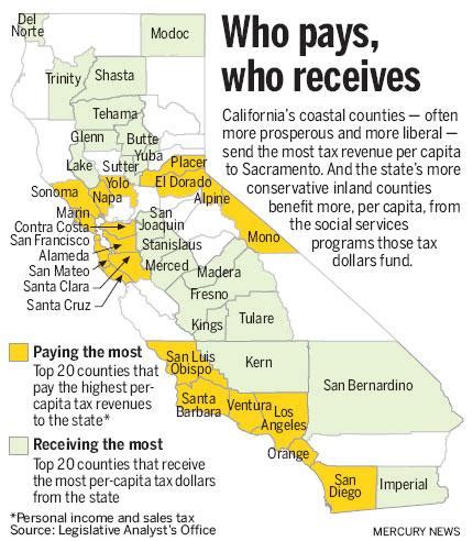 Report Bay Area Counties Give So Rural Counties Can Receive The Mercury News