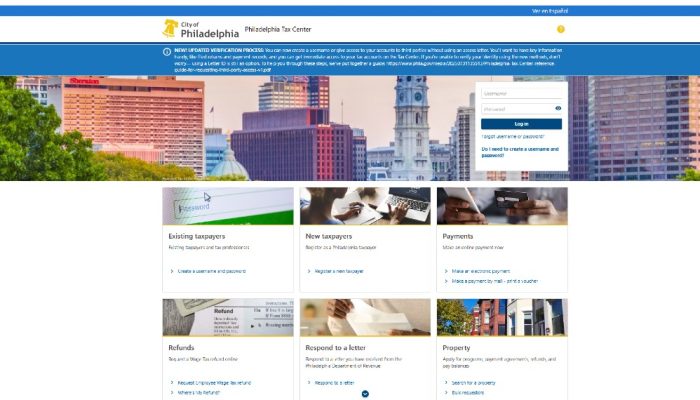 Request Philadelphia Wage Tax Refunds Online Department Of Revenue City Of Philadelphia Request Philadelphia Wage Tax Refunds Online Department Of Revenue City Of Philadelphia