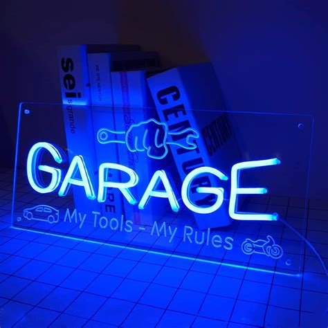 Revamp Your Garage With The Blue Garage Neon Sign Memlamps Revamp Your Garage With The Blue Garage Neon Sign Memlamps