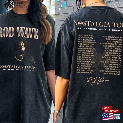 Rod Tracklist Graphic Nostalgia Tour 2023 90S Rap Music Shirt 2 Sides T Shirt Classic Dadmomgift