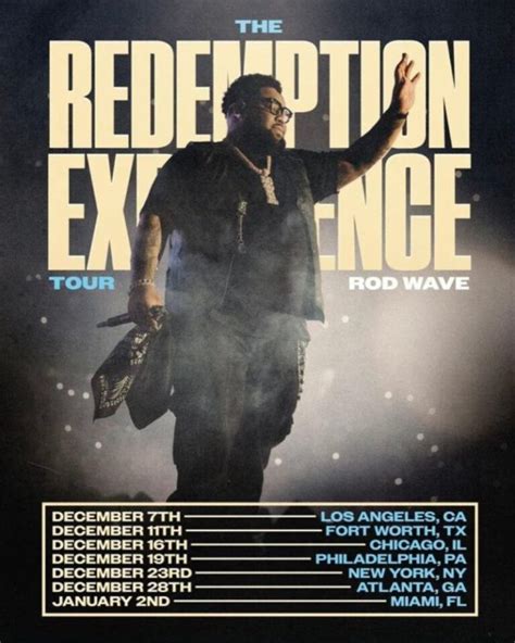 Rod Wave Tour 2025 Dates And Times Dorothea K Prather