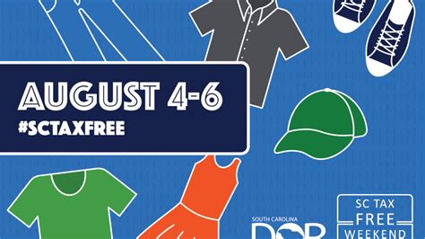 S C Tax Free Weekend Set For Aug 4 6 The Anderson Observer