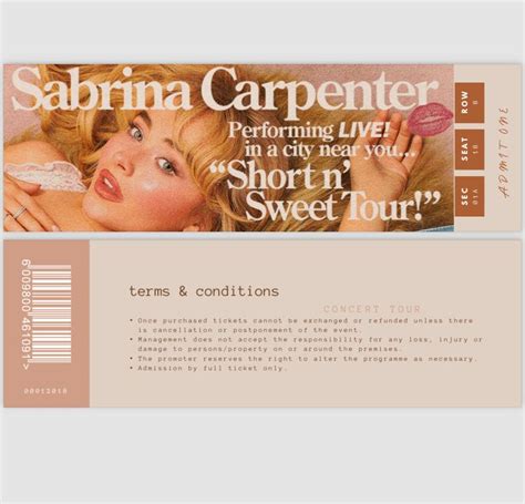 Sabrina Carpenter 2024 Concert Tickets Price Junia Margery