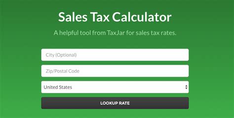 Sales Tax Calculator Taxjar