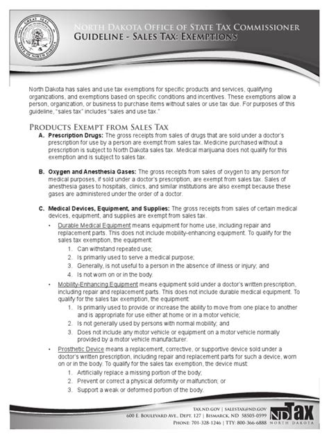 Sales Tax Exemptions Pdf Sales Taxes In The United States Foods