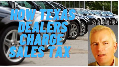 Sales Tax On A Vehicle In Texas