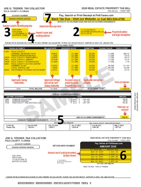 Sample Property Tax Bill Polk County Tax Collector Sample Property Tax Bill Polk County Tax Collector