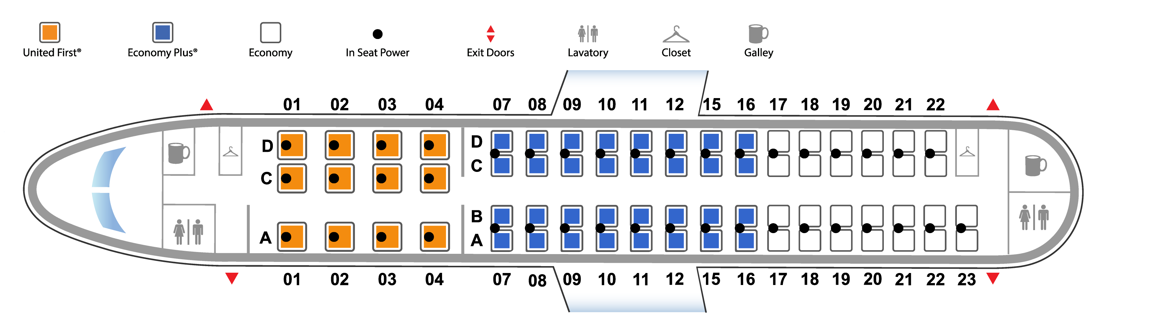 Seat Map Of American Airlines Embraer E175 Aircraft Seat Map Of American Airlines Embraer E175 Aircraft