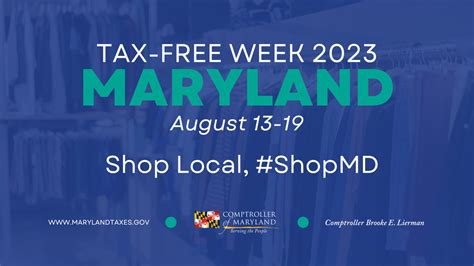 Shop Maryland Tax Free Week Returns In 2023 Shop Maryland Tax Free Week Returns In 2023