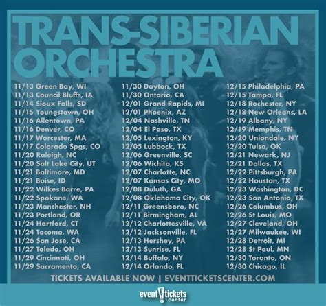 Quick Guide to Find Siberian Orchestra Tour Dates Instantly